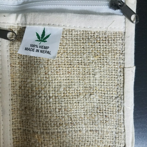 Brand new hemp trifold wallet handmade - Picture 4 of 5